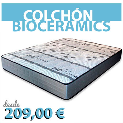 Colchón viscoelástico modelo Bioceramics en Madrid
